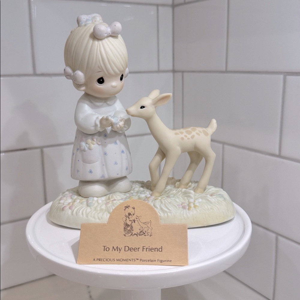 Precious Moments Figurine | Vintage 1986 | “To My Deer Friend” | Girl with Deer